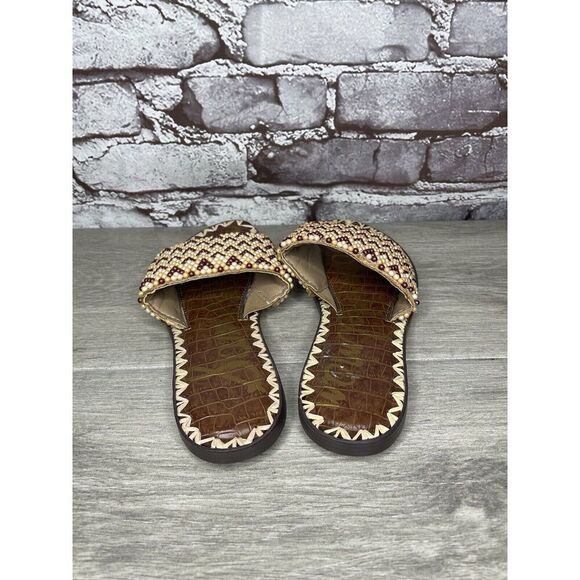 Sam Edelman Gunner 3 Peach Pearl Beaded Multi Sandals Women’s Sz 6.5M US/36.5EU - Picture 6 of 16